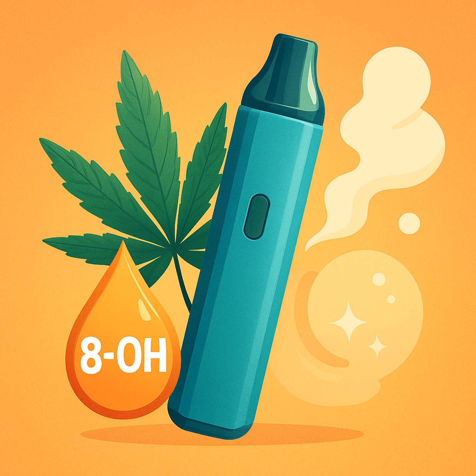 ¿Qué efecto tiene el 8‑OH al vapearlo? Experiencias reales y perfil de efectos