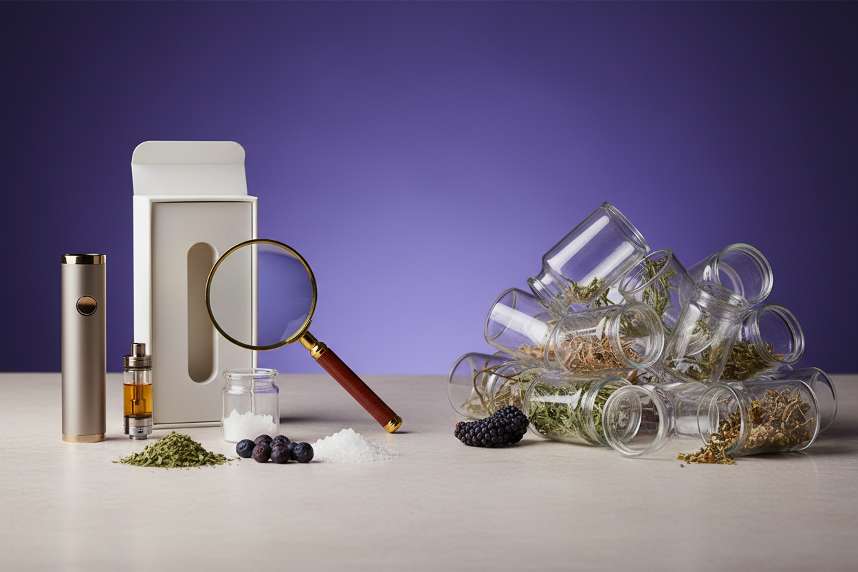 Comparativa de vapers y cartuchos de 8-OH y 10-OH junto a otros cannabinoides emergentes