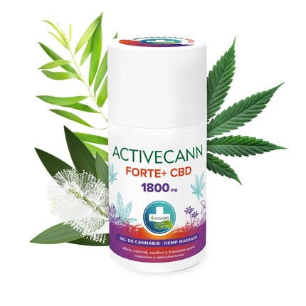 Activecann Forte+ – Gel de Masaje CBD 1.800 mg Máxima Concentración – Alivio y Recuperación Muscular Intensiva | Taboga CBD