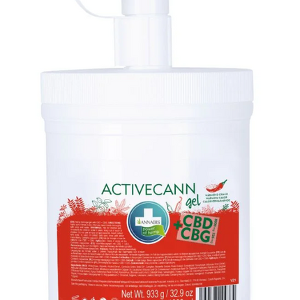 Activecann – Gel de Masaje CBD+CBG Efecto Calor 1 L – Alivio y Recuperación Muscular | Taboga CBD