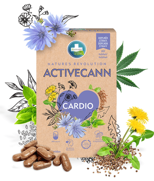 Activecann Cardio – Suplemento Alimenticio para un Corazón Sano 60 Pastillas – Salud Cardiovascular Natural | Taboga CBD