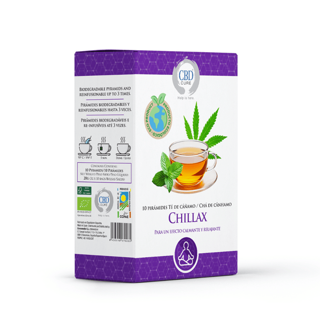 Infusión Ecológica de Cáñamo Chillax – Calmante y Relajante | Taboga CBD