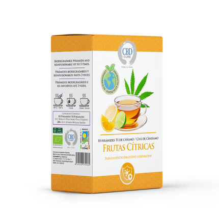 Infusión Ecológica de Cáñamo Frutas Cítricas – Depurativa y Detox | Taboga CBD