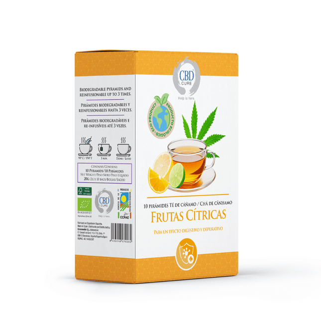 Infusión Ecológica de Cáñamo Frutas Cítricas – Depurativa y Detox | Taboga CBD