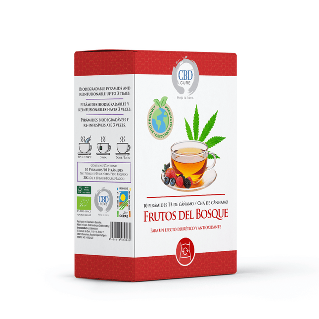 Infusión Ecológica de Cáñamo Frutos del Bosque – Inmune y Antioxidante | Taboga CBD