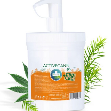 Activecann – Gel de Masaje CBD+CBG 1 L – Alivio y Recuperación Muscular Natural | Taboga CBD