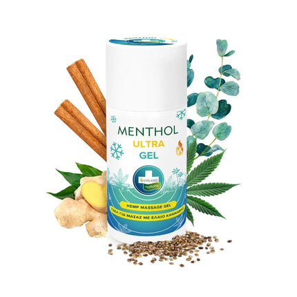 Menthol Ultra Gel – Gel de Masaje con Cáñamo y Efecto Frío-Calor 90 ml – Alivio y Recuperación Muscular Instantánea | Taboga CBD