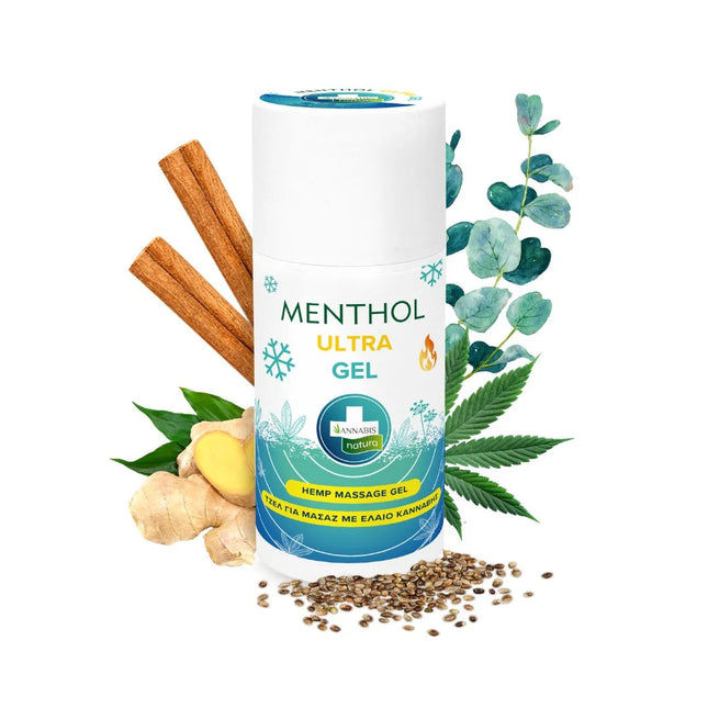 Menthol Ultra Gel – Gel de Masaje con Cáñamo y Efecto Frío-Calor 90 ml – Alivio y Recuperación Muscular Instantánea | Taboga CBD