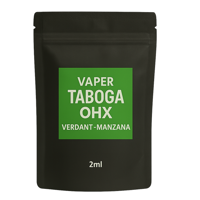 Vaper OHX Verdant Manzana 8-OH 2ml Taboga – Dispositivo natural con cannabinoides y aroma fresco a manzana verde