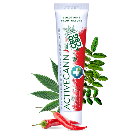 Activecann CBD+CBG Efecto Calor – Crema de Masaje Intensivo con Capsaicina 75 ml – Alivio y Calor Muscular Profundo | Taboga CBD