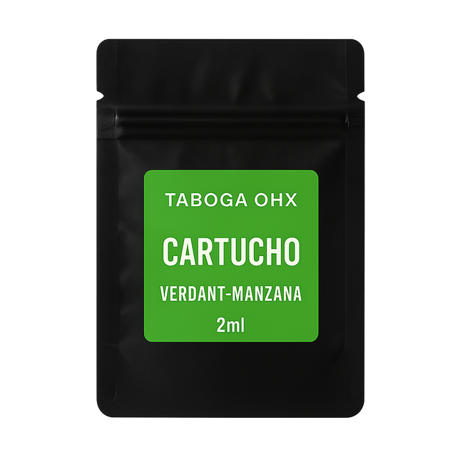Cartucho OHX Verdant Manzana 8-OH Taboga – Cartucho natural con cannabinoides y aroma fresco a manzana verde
