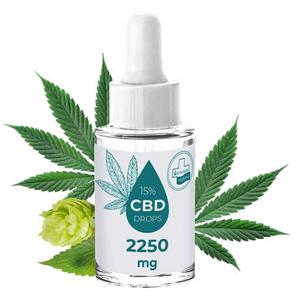 CBD Drops 15% – Gotas de CBD Concentradas con Vitamina E 2.250 mg 15 ml – Bienestar y Equilibrio Natural | Taboga CBD