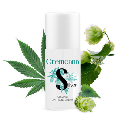 Cremcann Silver – Crema CBD para Piel con Tendencia Acnéica 1.300 mg 30 ml – Purificación y Equilibrio Natural | Taboga CBD