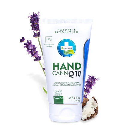 Handcann Q10 – Crema Regeneradora de Manos con Cáñamo y Coenzima Q10 75 ml – Hidratación y Regeneración Natural | Taboga CBD