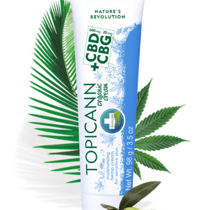 Topicann CBD+CBG – Crema Orgánica de Cáñamo para Piel Atópica 100 ml – Calma e Hidratación Natural | Taboga CBD