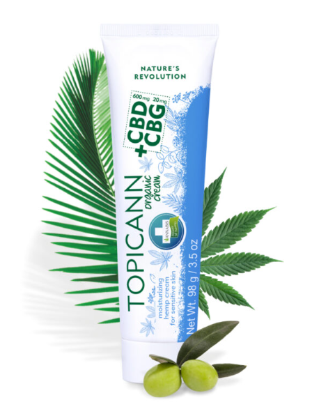 Topicann CBD+CBG – Crema Orgánica de Cáñamo para Piel Atópica 100 ml – Calma e Hidratación Natural | Taboga CBD